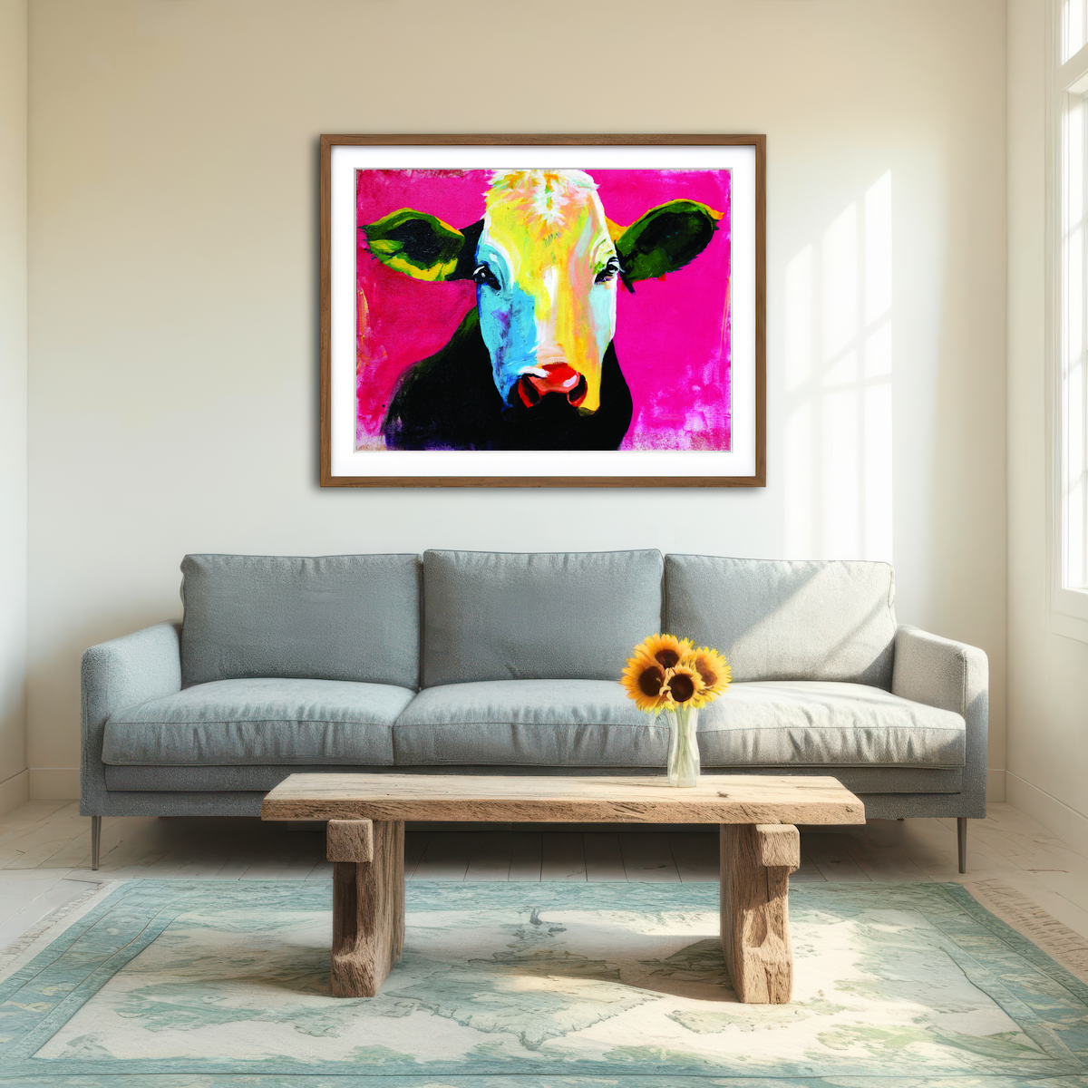 AUTO-MOCKUP ROOM | Vache Wall Art