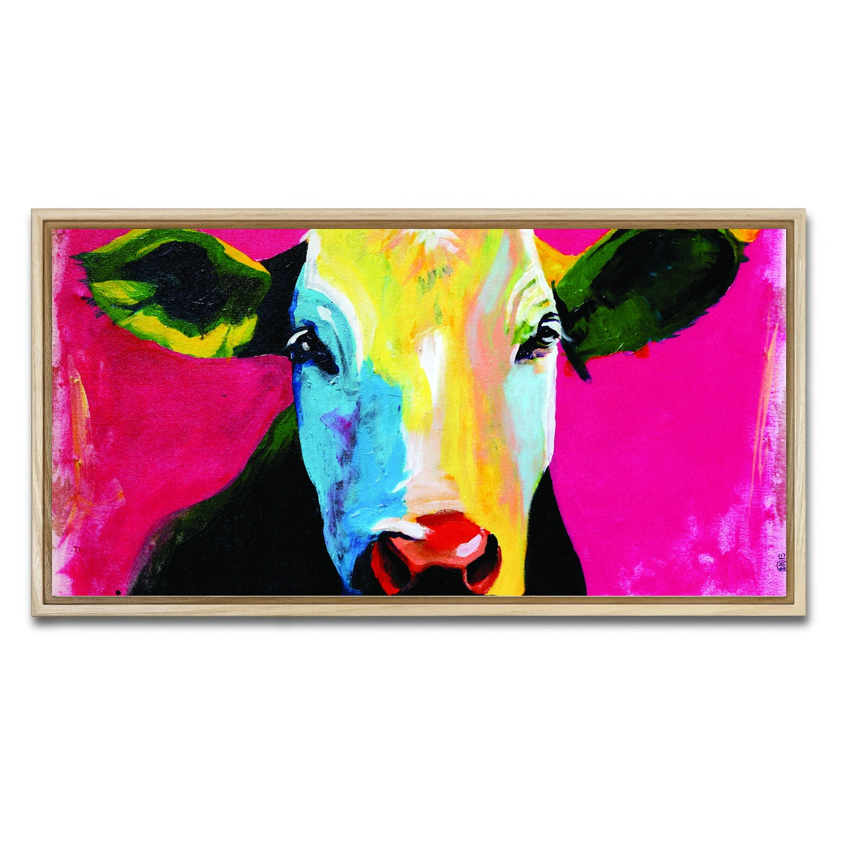 AUTO-MOCKUP WHITE | VACHE | 1 Piece | Natural Framed Canvas | group=2x1