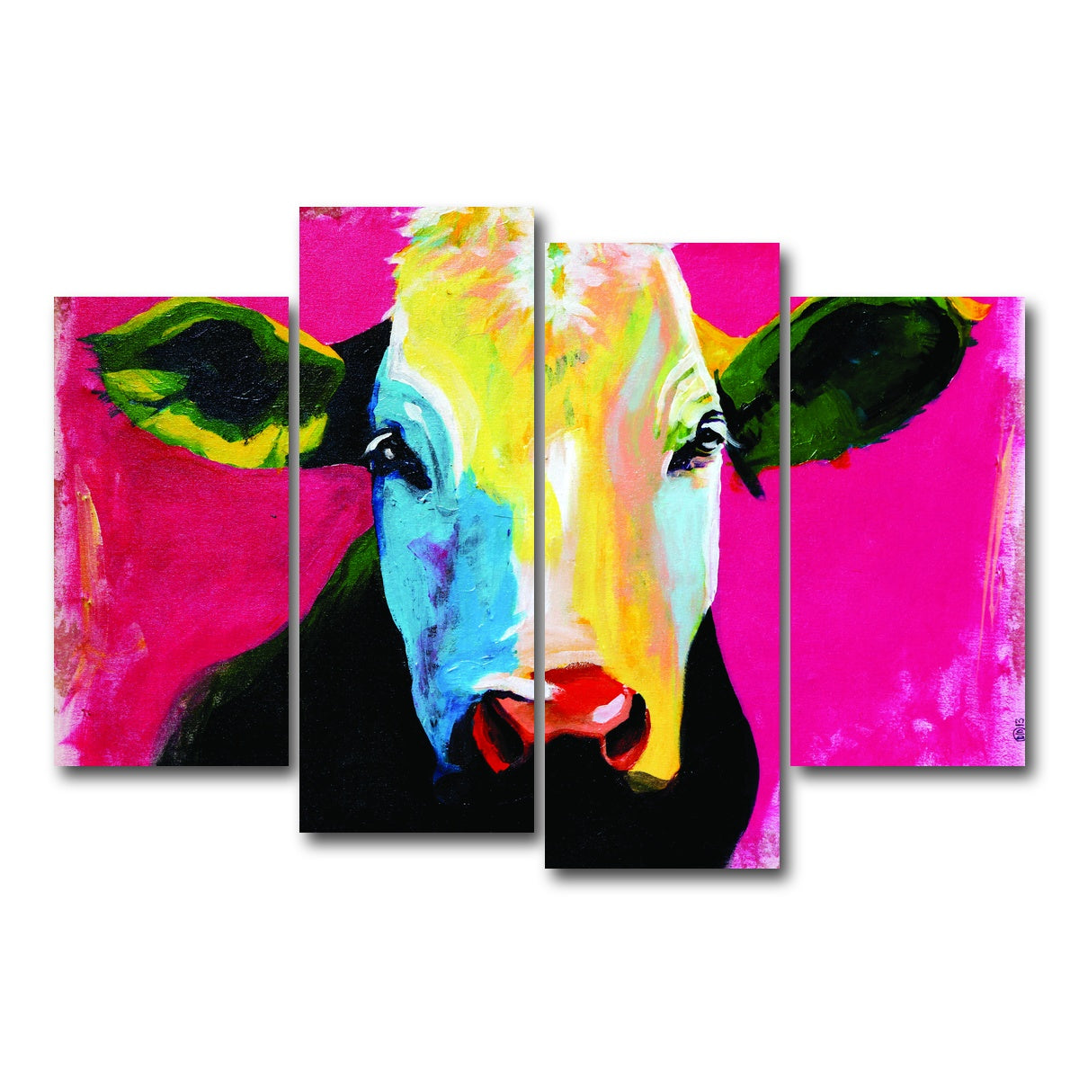 AUTO-MOCKUP WHITE | VACHE | 4 Piece | Gallery Wrap Canvas | group=4_short