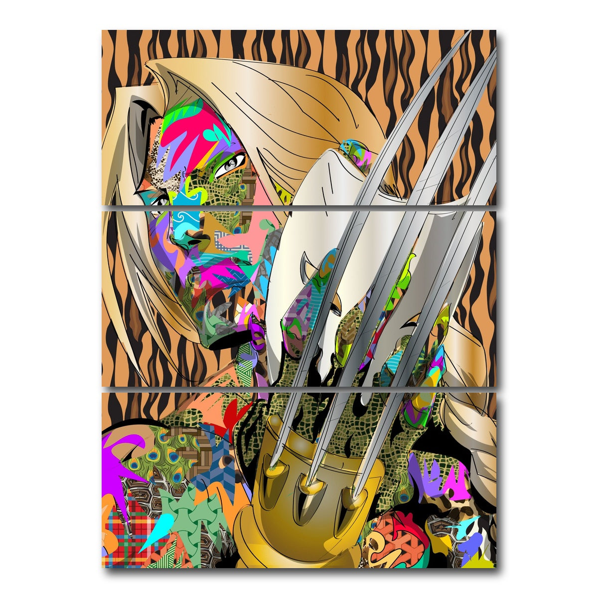 AUTO-MOCKUP WHITE | VEGA | 3 Piece | Gallery Wrap Canvas | group=8x18_stacked