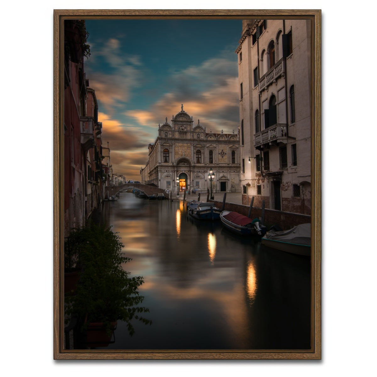 AUTO-MOCKUP WHITE | VENEZIA | 1 Piece | Walnut Framed Canvas | group=3x4