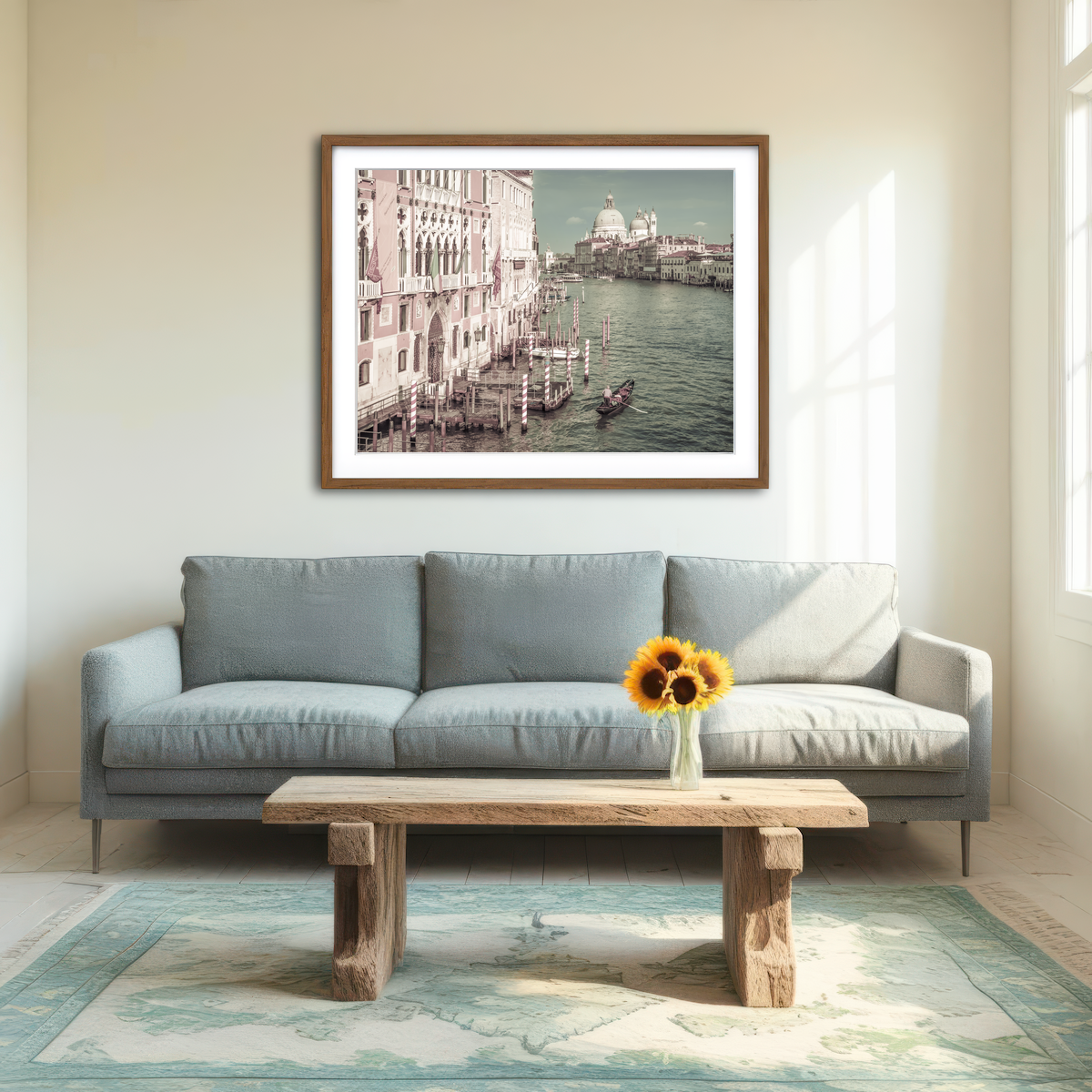 AUTO-MOCKUP ROOM | Venice Canal Grande & Santa Maria Della Salute Wall Art