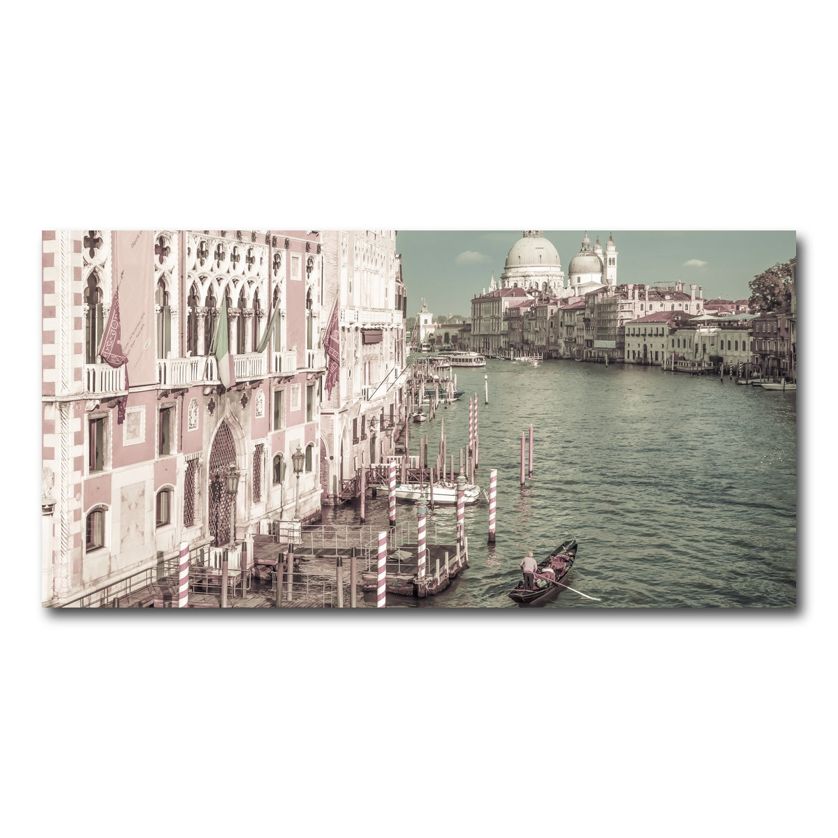 AUTO-MOCKUP WHITE | VENICE Canal Grande & Santa Maria della Salute | 1 Piece | Gallery Wrap Canvas | group=2x1