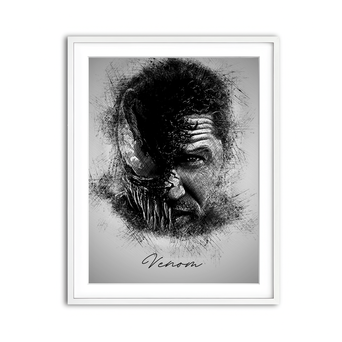 Framed Print 3x4 White