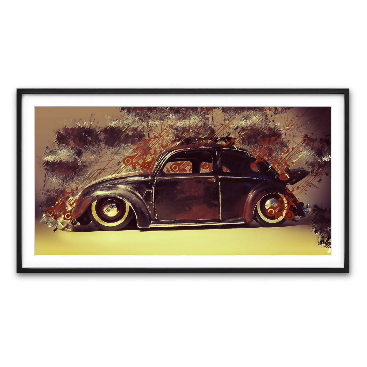 Framed Print 2x1 Black