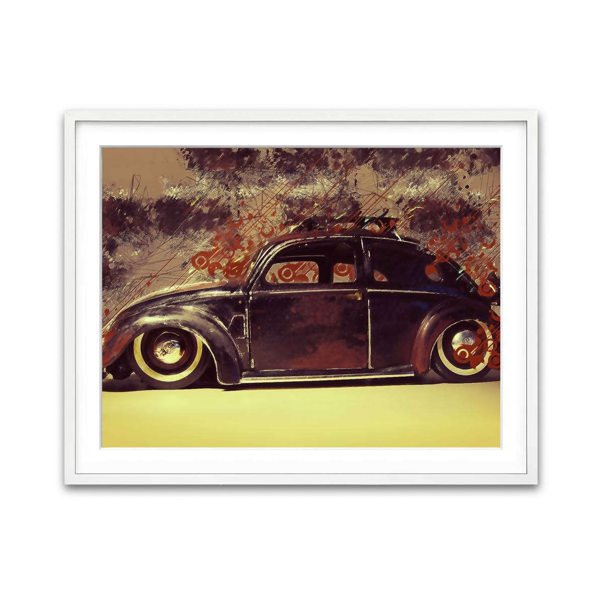Framed Print 4x3 White