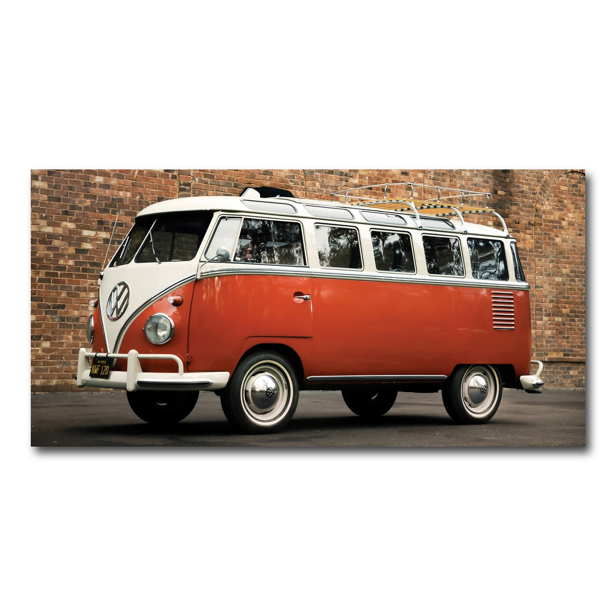 AUTO-MOCKUP WHITE | VW Microbus | 1 Piece | Gallery Wrap Canvas | group=2x1