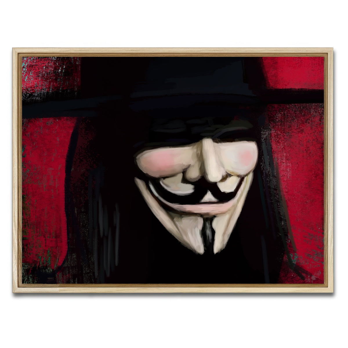 AUTO-MOCKUP WHITE | V Close Up | 1 Piece | Natural Framed Canvas | group=4x3