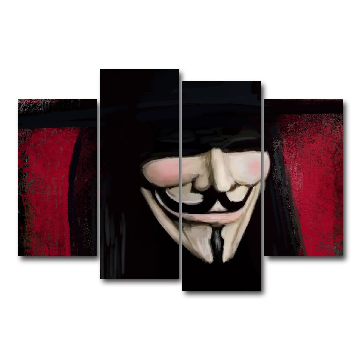 AUTO-MOCKUP WHITE | V Close Up | 4 Piece | Gallery Wrap Canvas | group=4_short