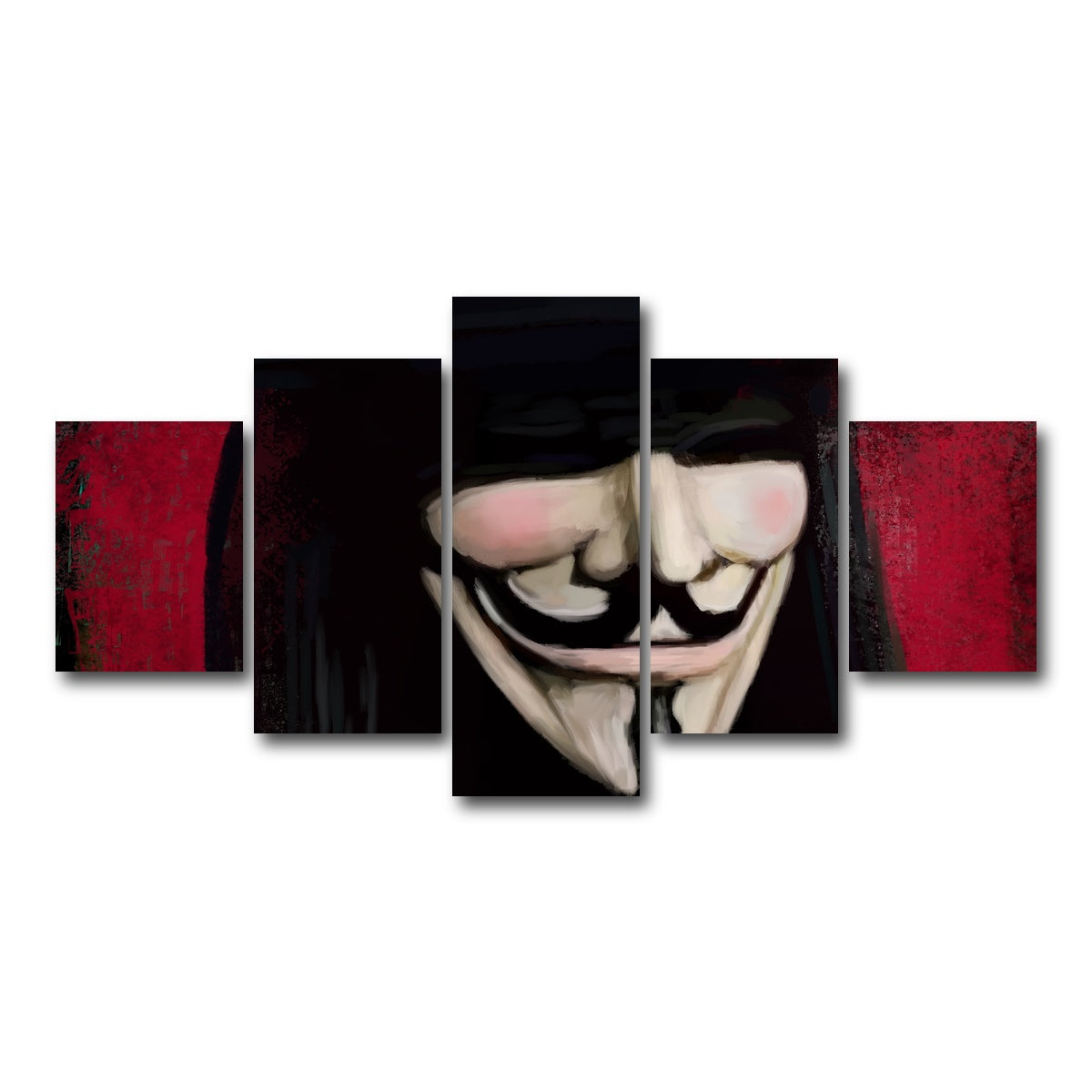 AUTO-MOCKUP WHITE | V Close Up | 5 Piece | Gallery Wrap Canvas | group=5_short