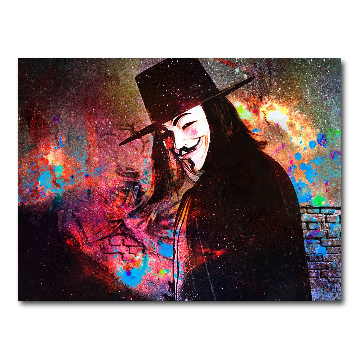 AUTO-MOCKUP WHITE | V For Vendetta | 1 Piece | Gallery Wrap Canvas | group=4x3