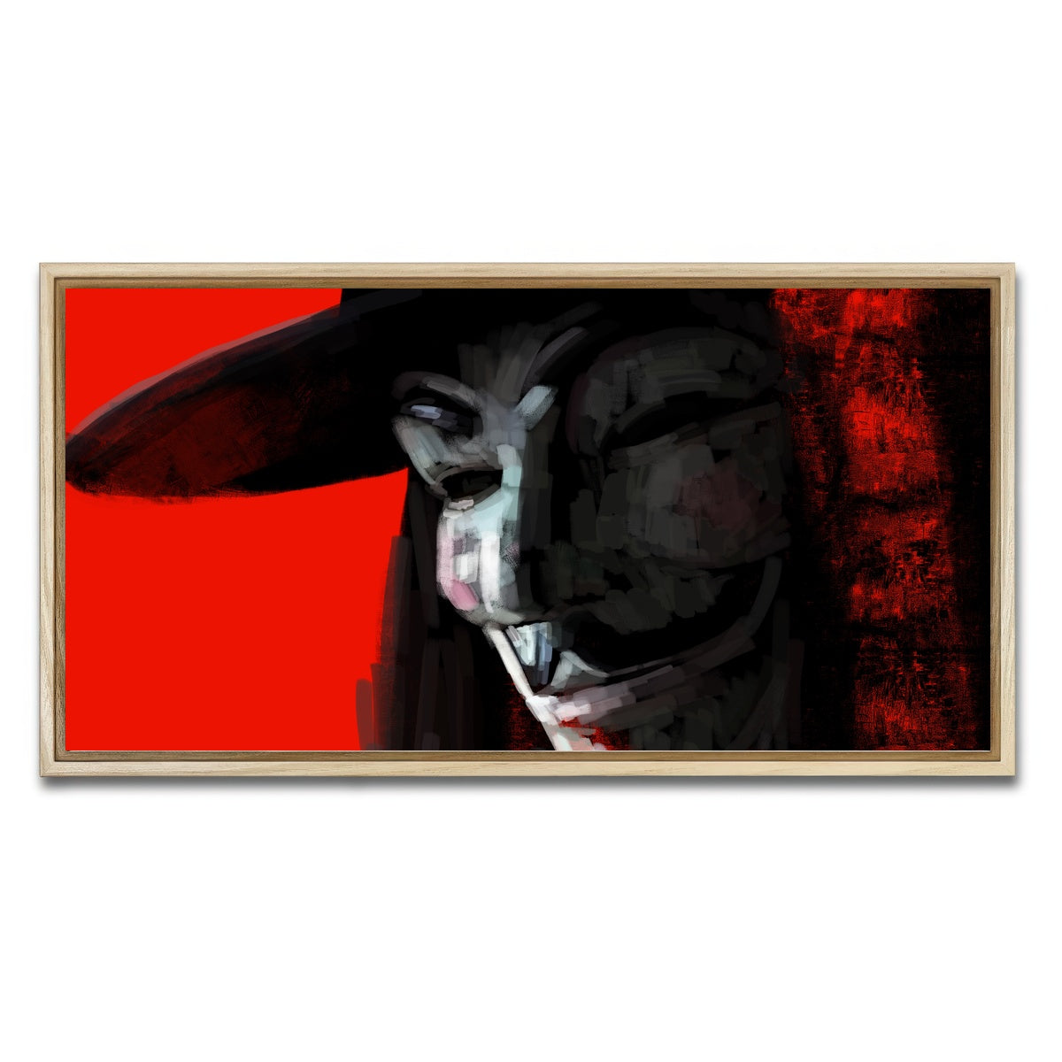 AUTO-MOCKUP WHITE | V In Abstract | 1 Piece | Natural Framed Canvas | group=2x1