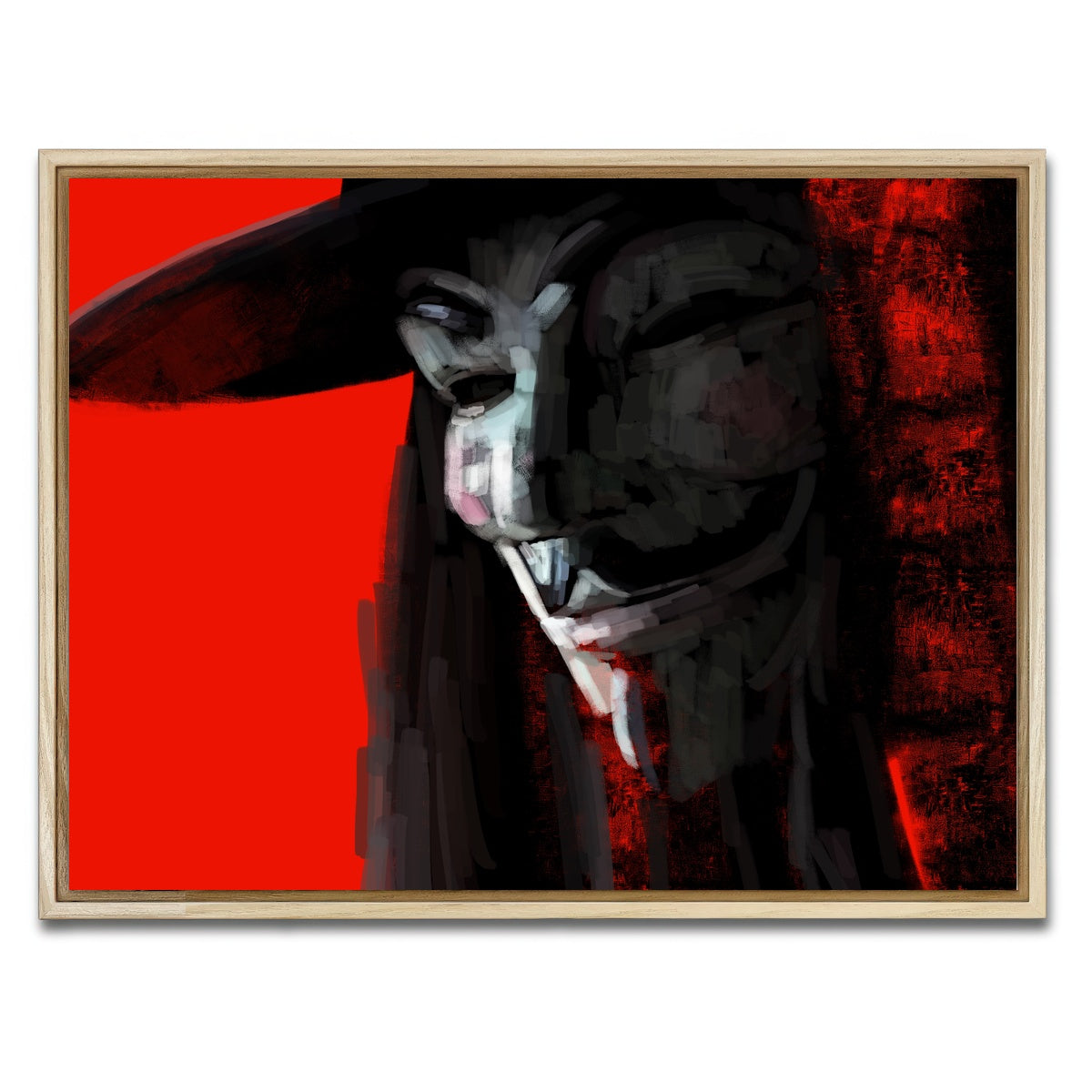 AUTO-MOCKUP WHITE | V In Abstract | 1 Piece | Natural Framed Canvas | group=4x3