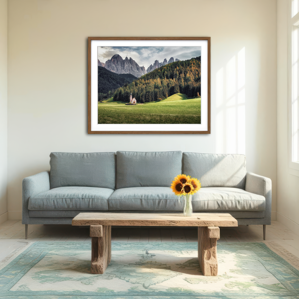 AUTO-MOCKUP ROOM | Val Di Funes Wall Art