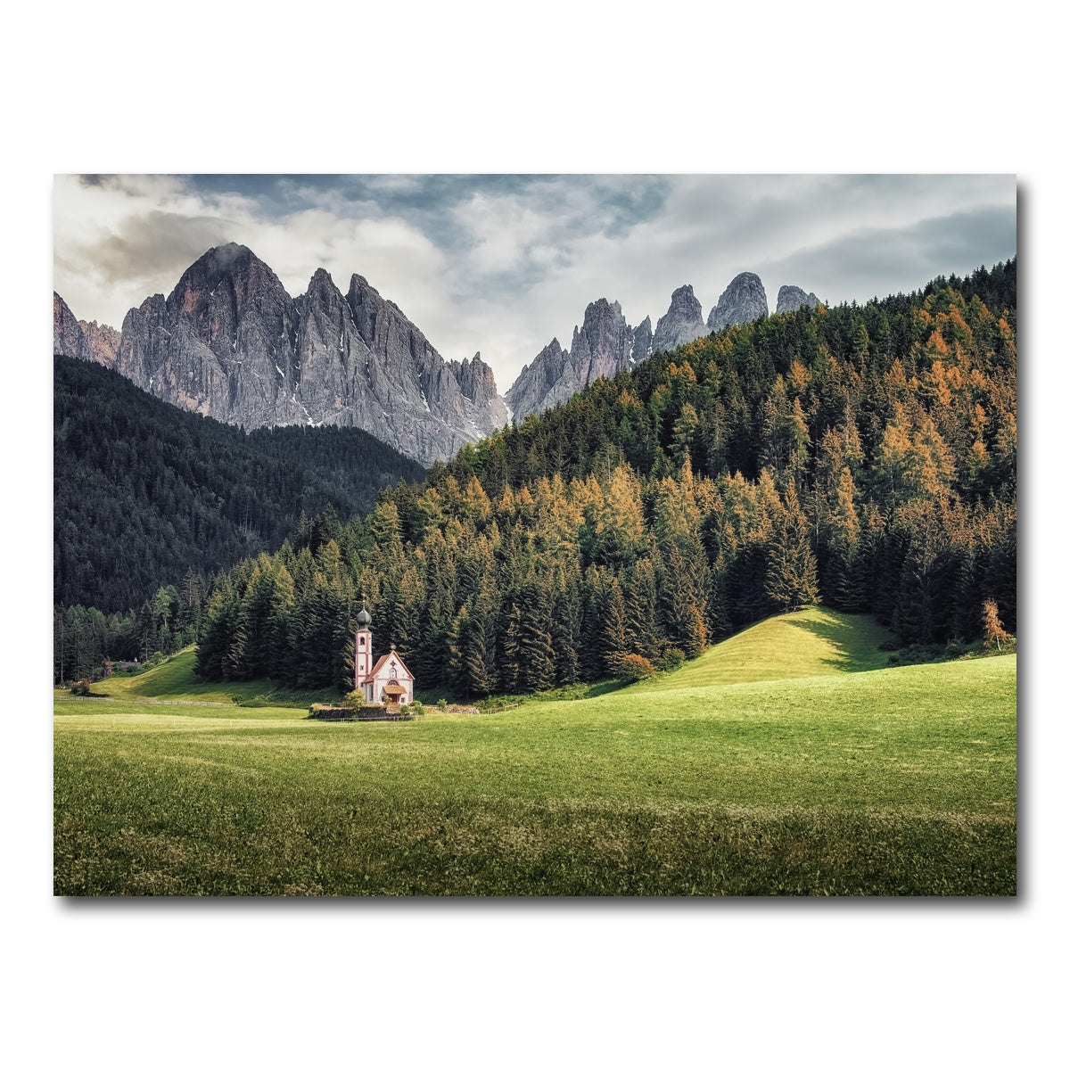 AUTO-MOCKUP WHITE | Val Di Funes | 1 Piece | Gallery Wrap Canvas | group=4x3