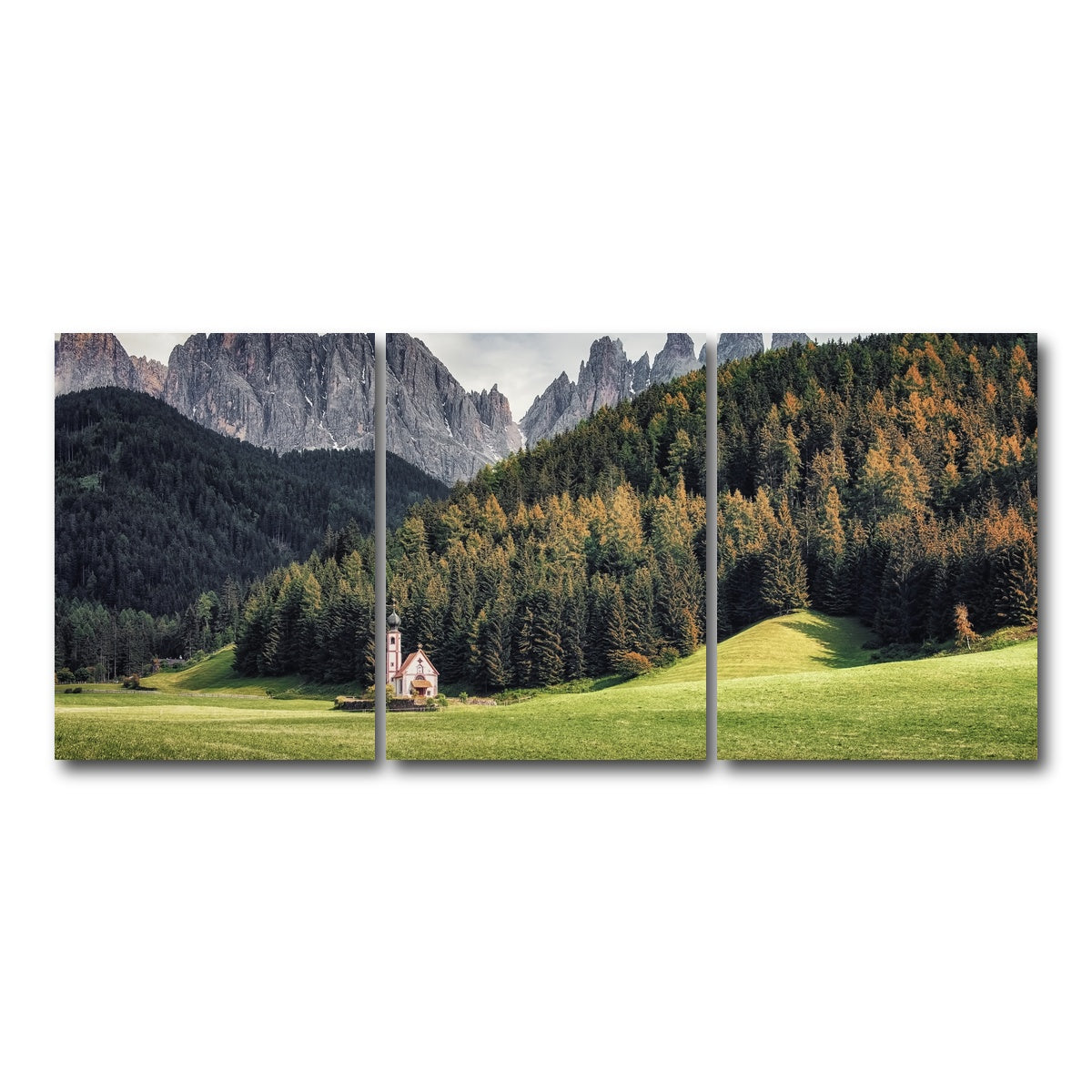 AUTO-MOCKUP WHITE | Val Di Funes | 3 Piece | Gallery Wrap Canvas | group=18x24
