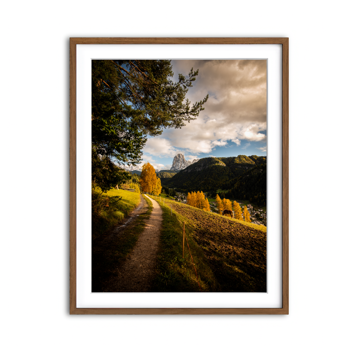 Framed Print 3x4 Walnut