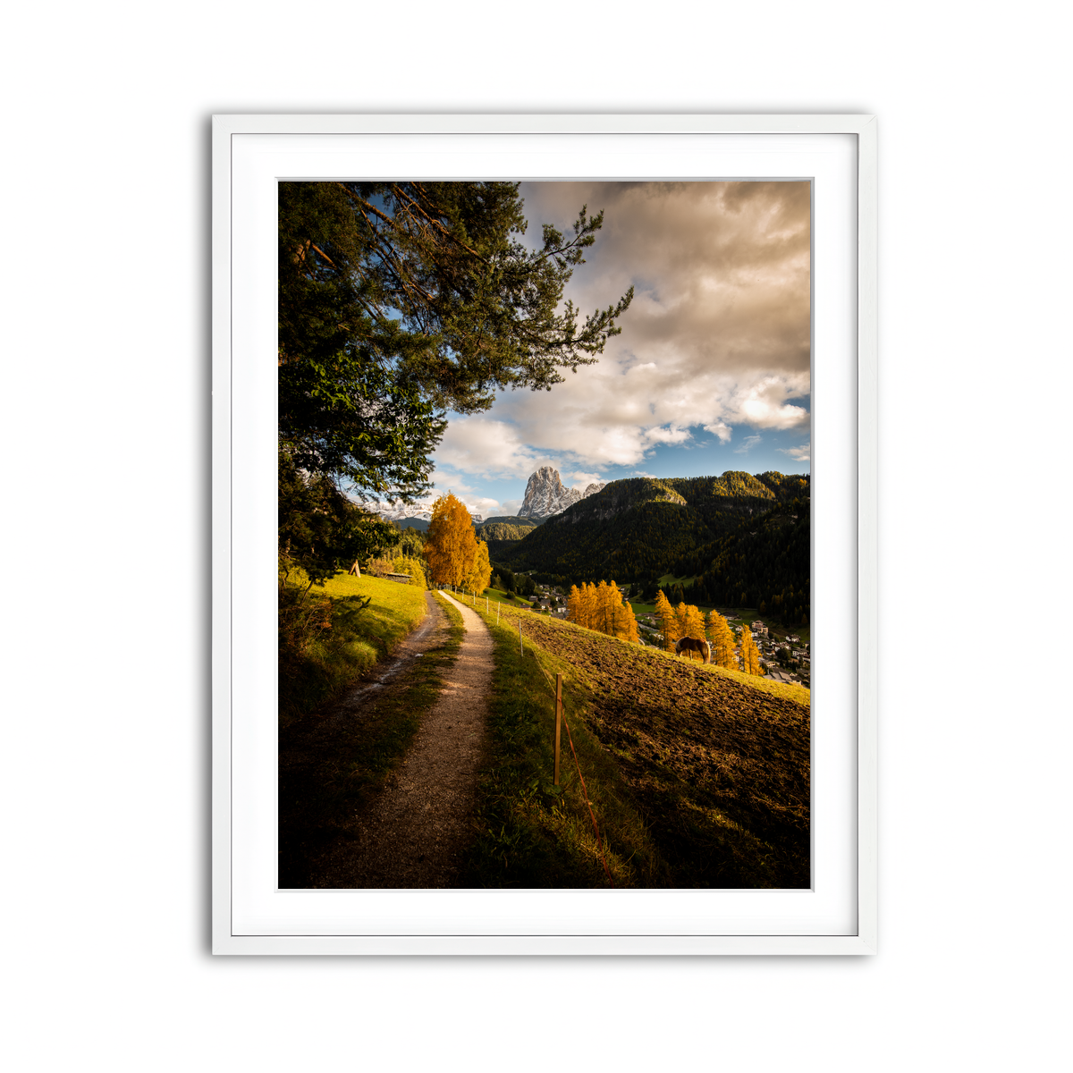 Framed Print 3x4 White