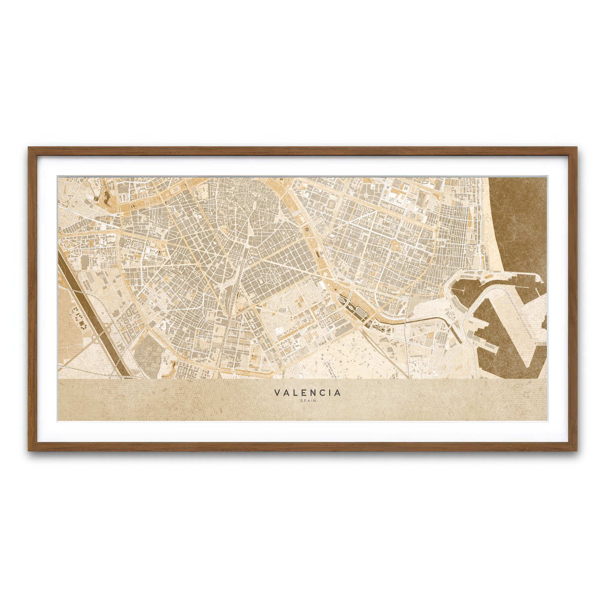 Framed Print 2x1 Walnut