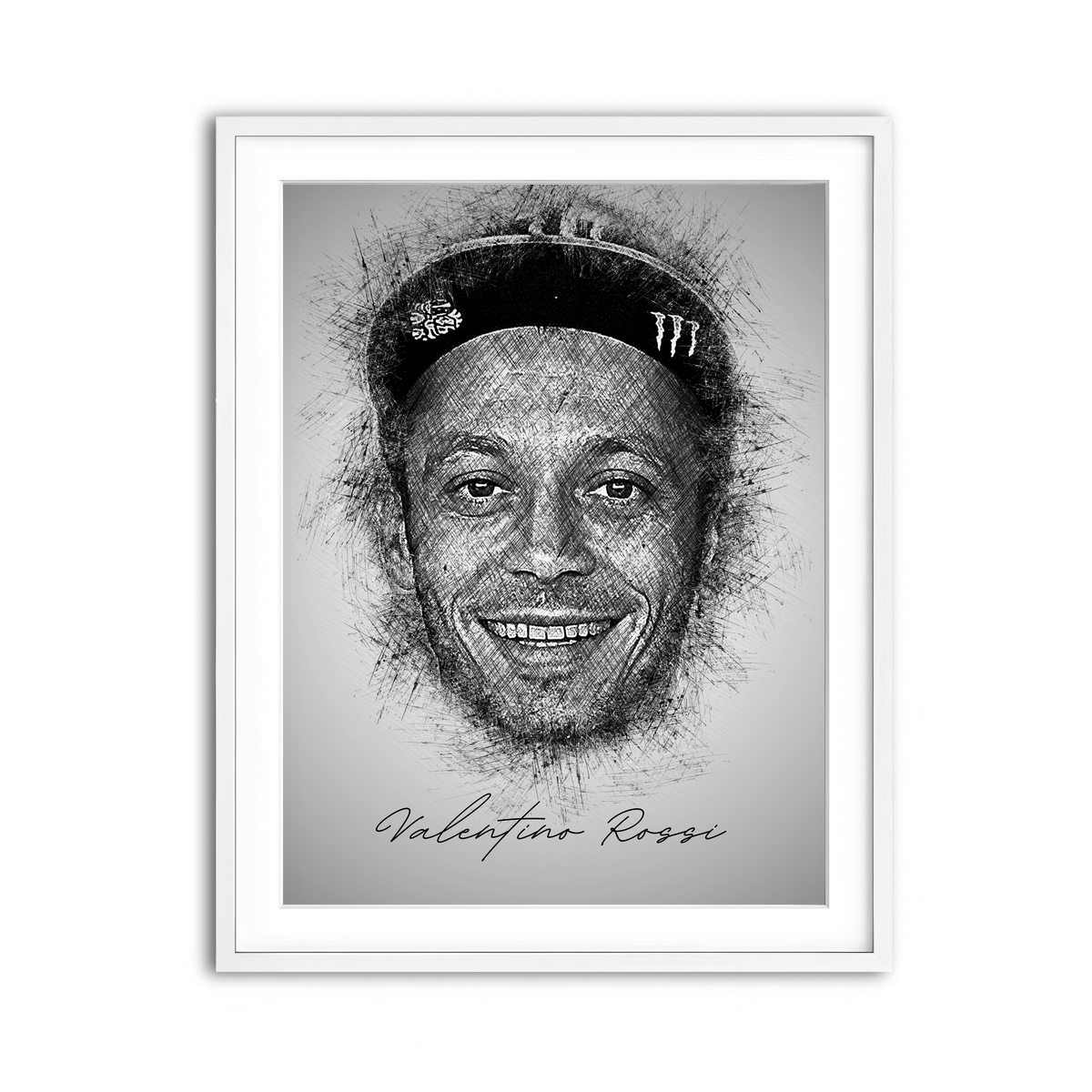 Framed Print 3x4 White