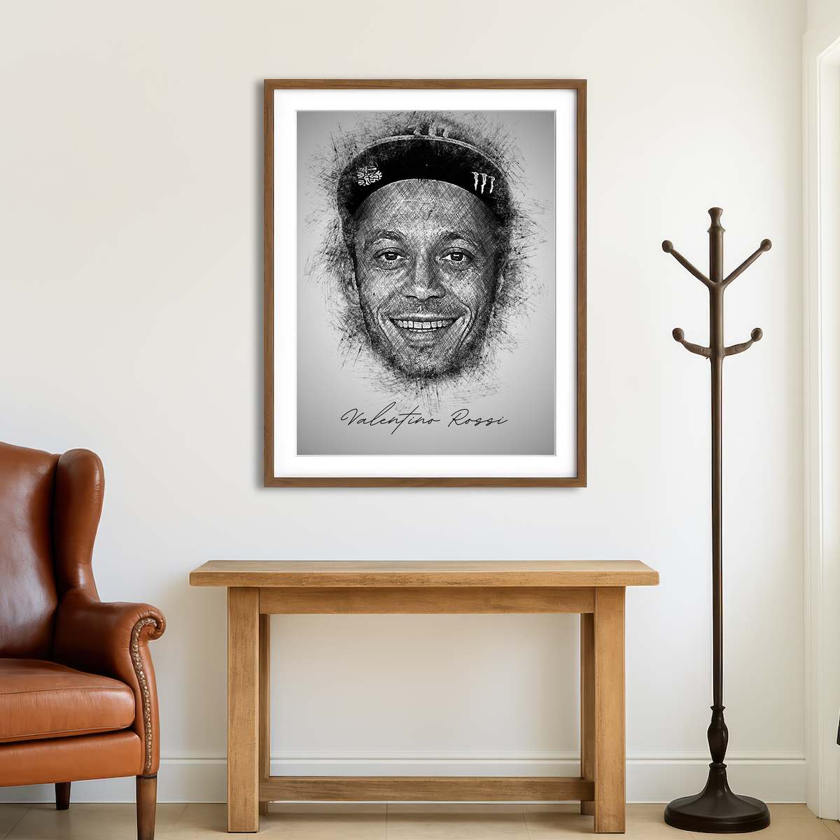 AUTO-MOCKUP ROOM | Valentino Rossi Wall Art