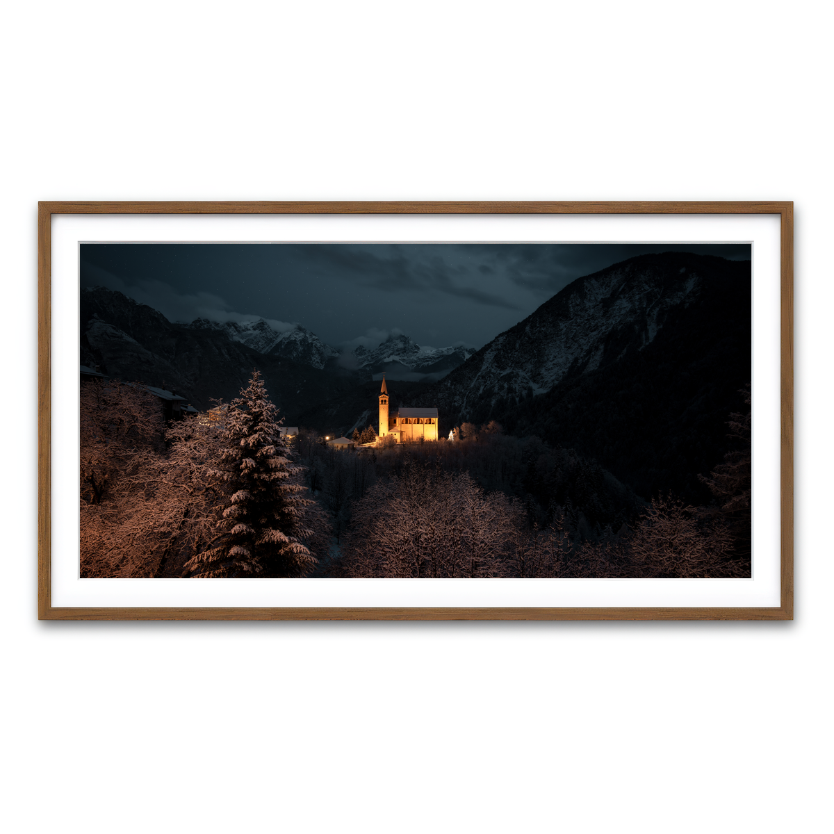 Framed Print 2x1 Walnut