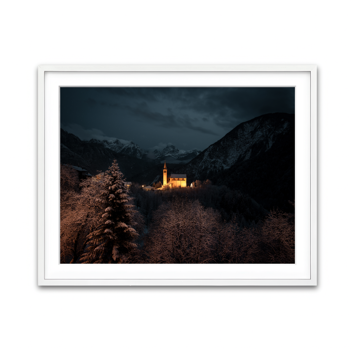 Framed Print 4x3 White