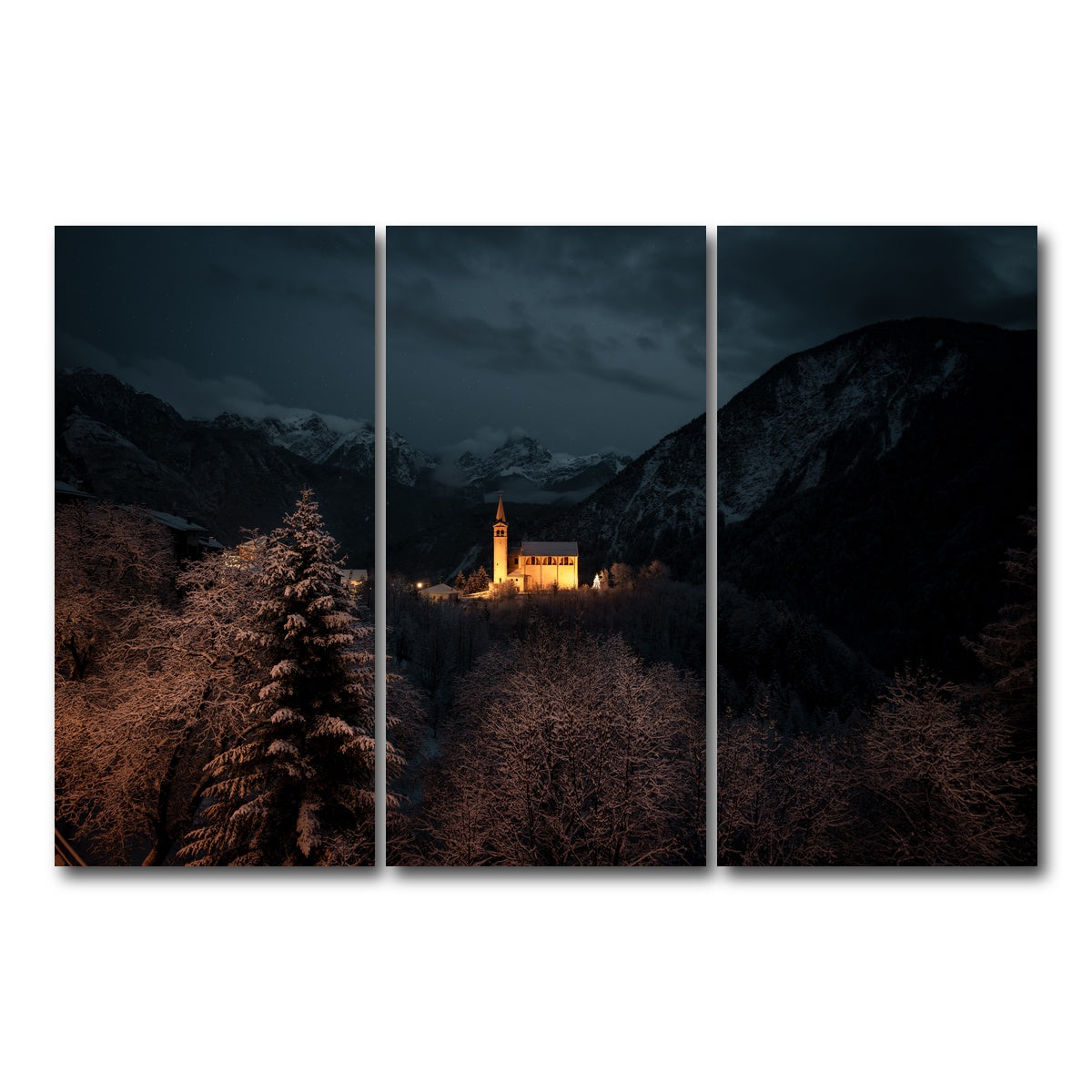 AUTO-MOCKUP WHITE | Valle di Cadore | 3 Piece | Gallery Wrap Canvas | group=12x24