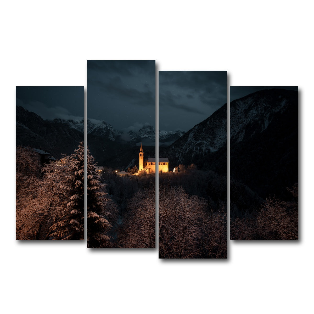 AUTO-MOCKUP WHITE | Valle di Cadore | 4 Piece | Gallery Wrap Canvas | group=4_normal