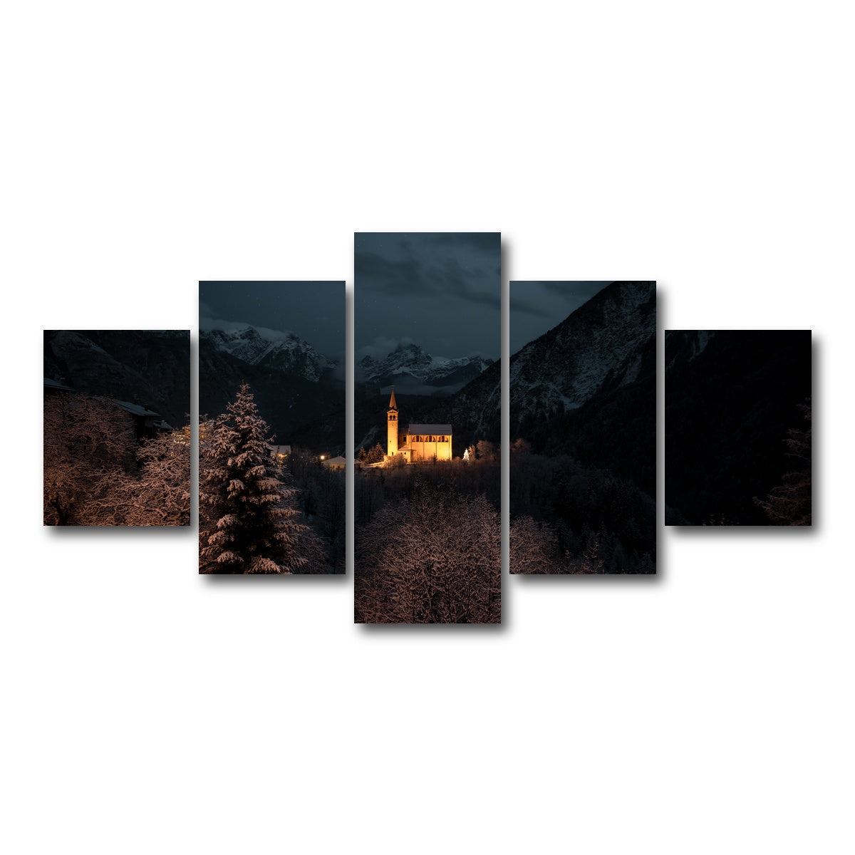 AUTO-MOCKUP WHITE | Valle di Cadore | 5 Piece | Gallery Wrap Canvas | group=5_short