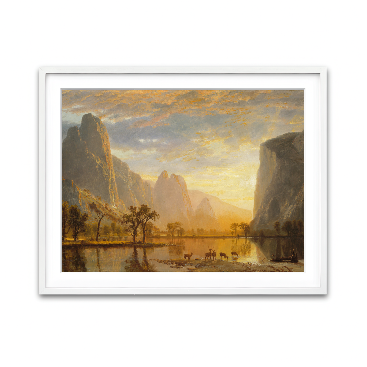 Framed Print 4x3 White