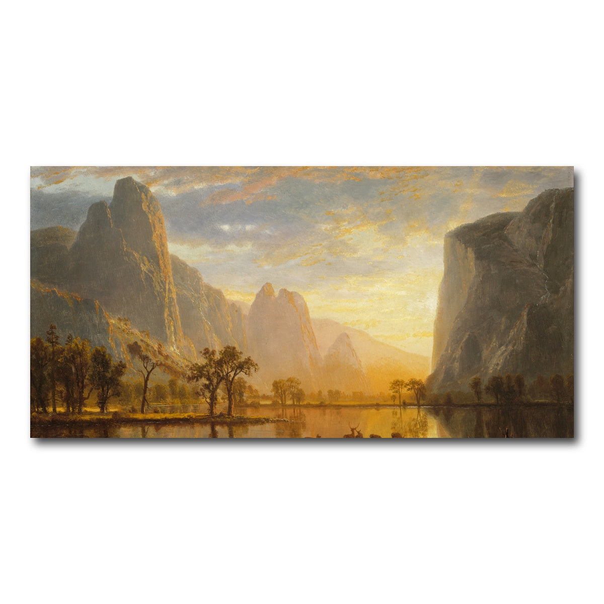 AUTO-MOCKUP WHITE | Valley of the Yosemite | 1 Piece | Gallery Wrap Canvas | group=2x1