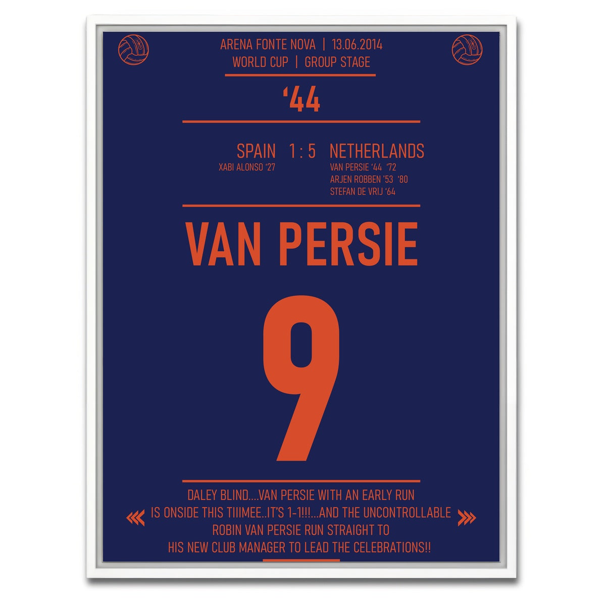 AUTO-MOCKUP WHITE | Van Persie | 1 Piece | White Framed Canvas | group=3x4