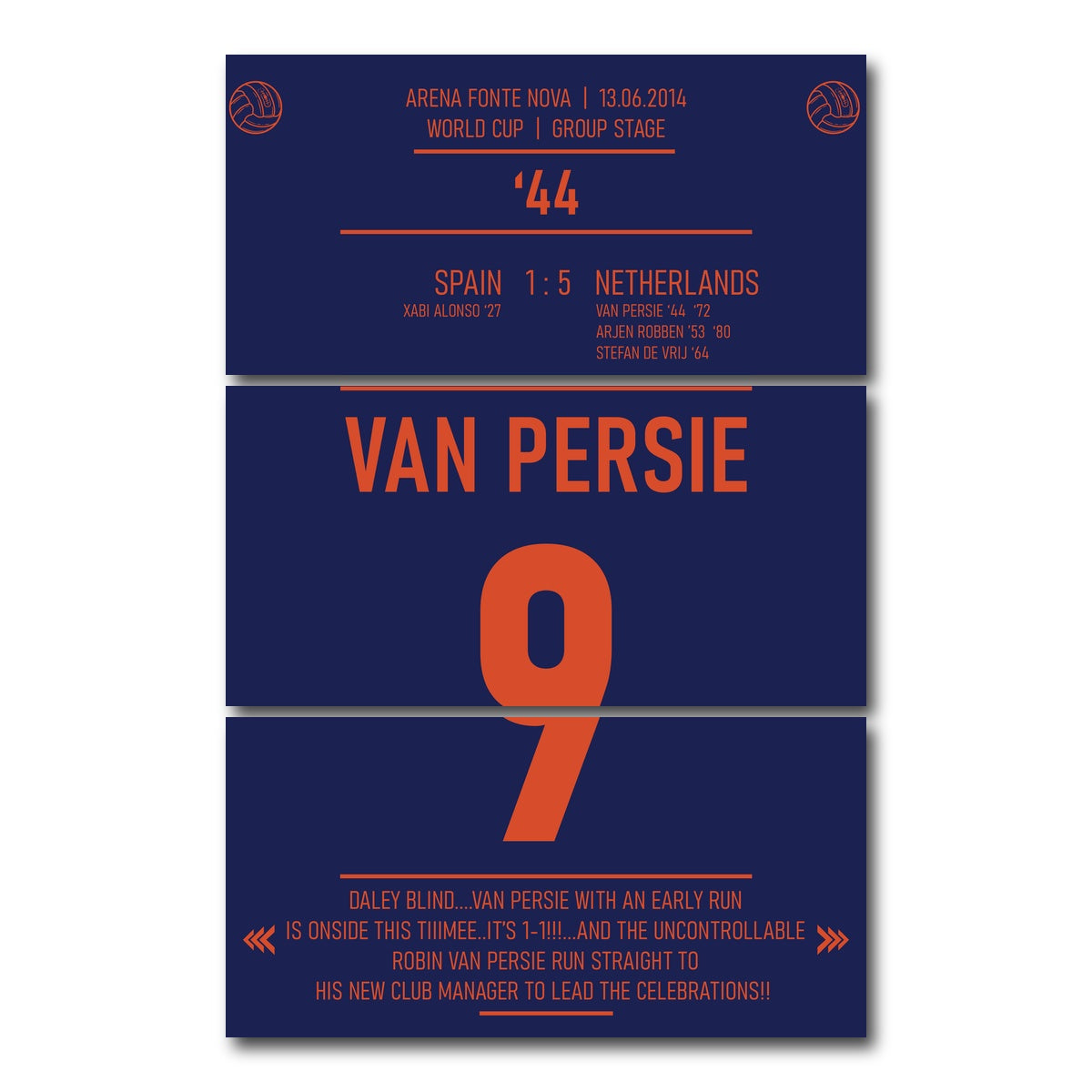 AUTO-MOCKUP WHITE | Van Persie | 3 Piece | Gallery Wrap Canvas | group=12x24_stacked