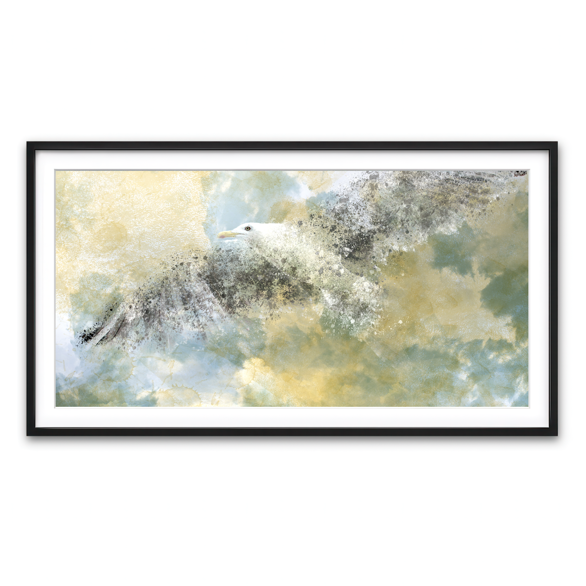 Framed Print 2x1 Black