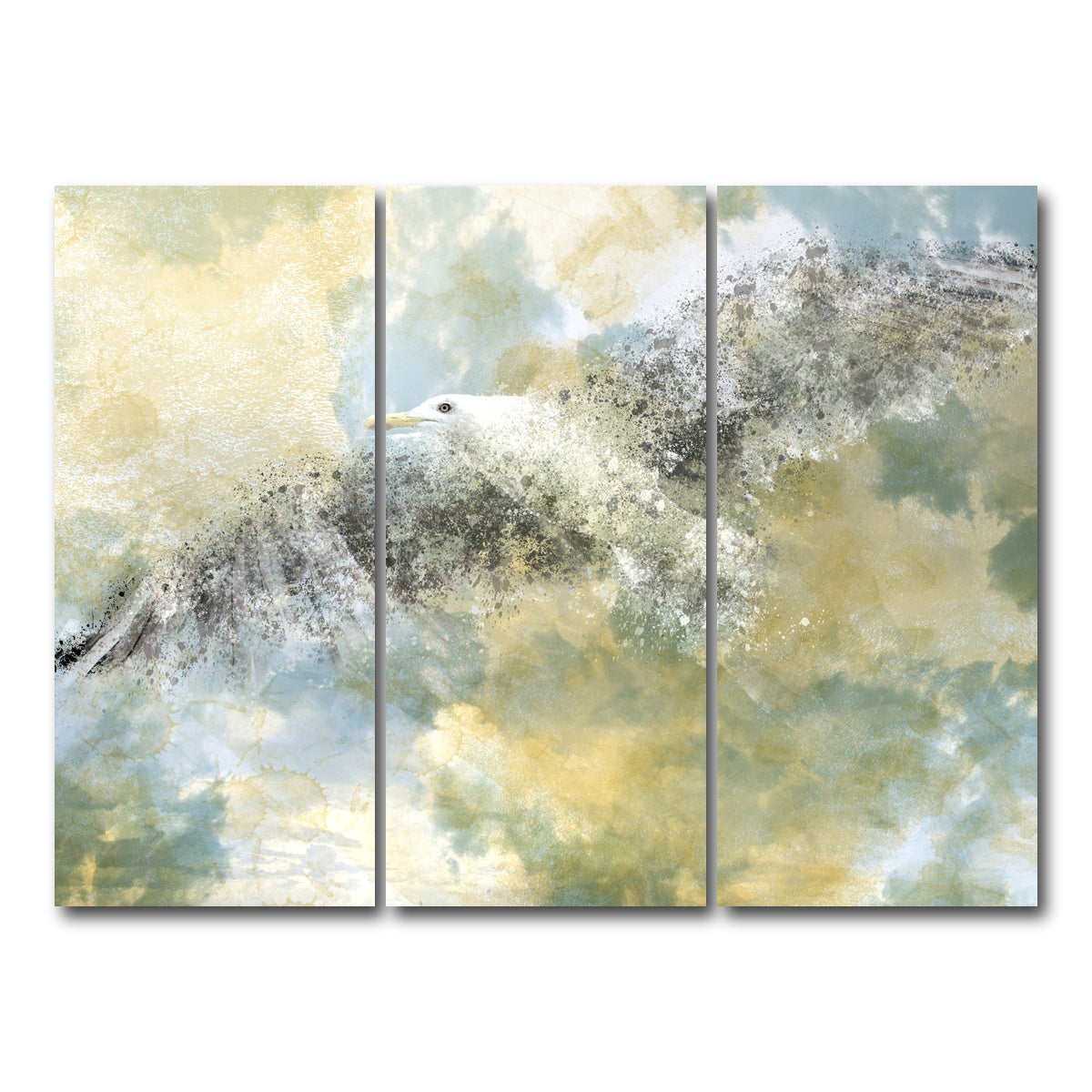 AUTO-MOCKUP WHITE | Vanishing Seagull | 3 Piece | Gallery Wrap Canvas | group=8x18