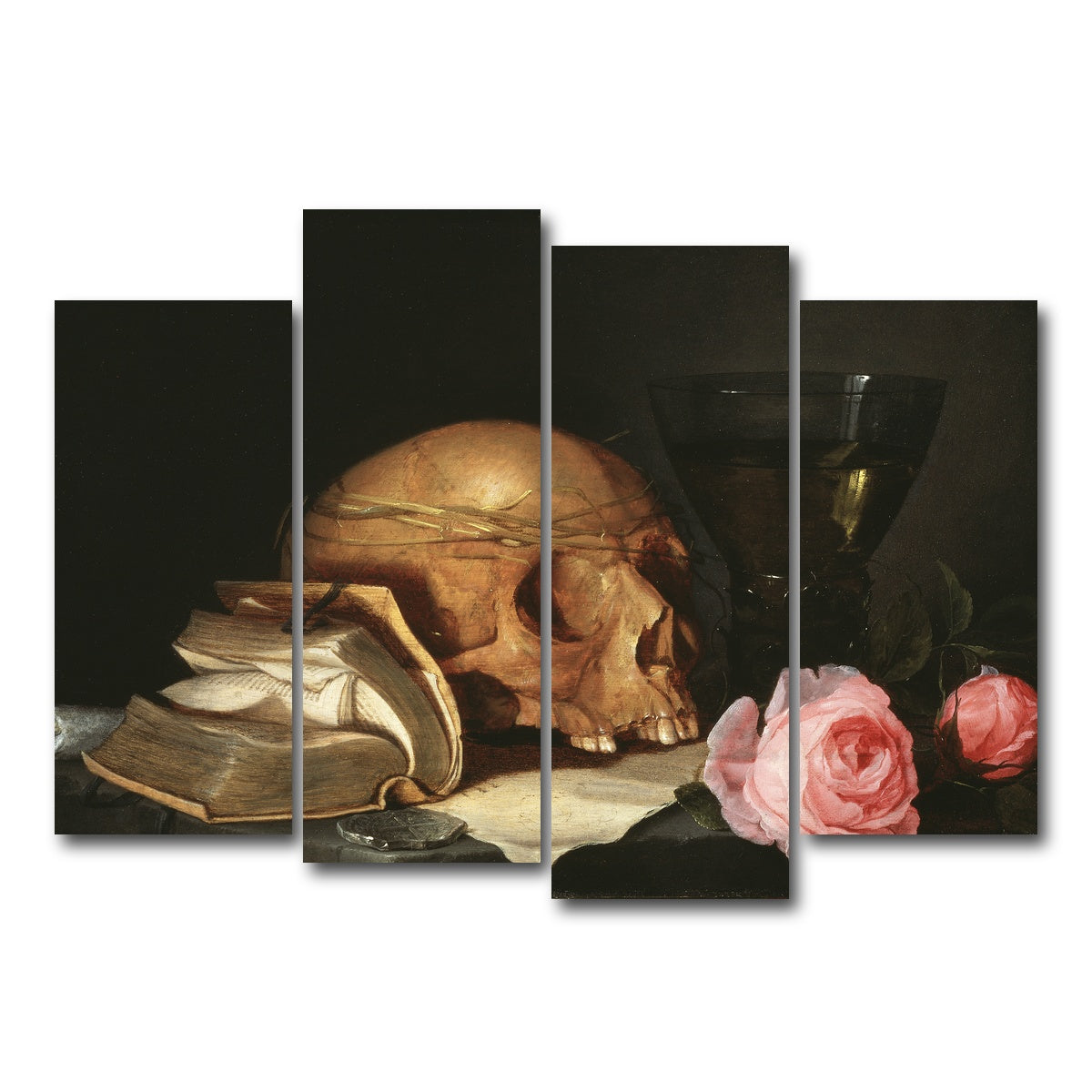AUTO-MOCKUP WHITE | Vanitas Still Life | 4 Piece | Gallery Wrap Canvas | group=4_normal
