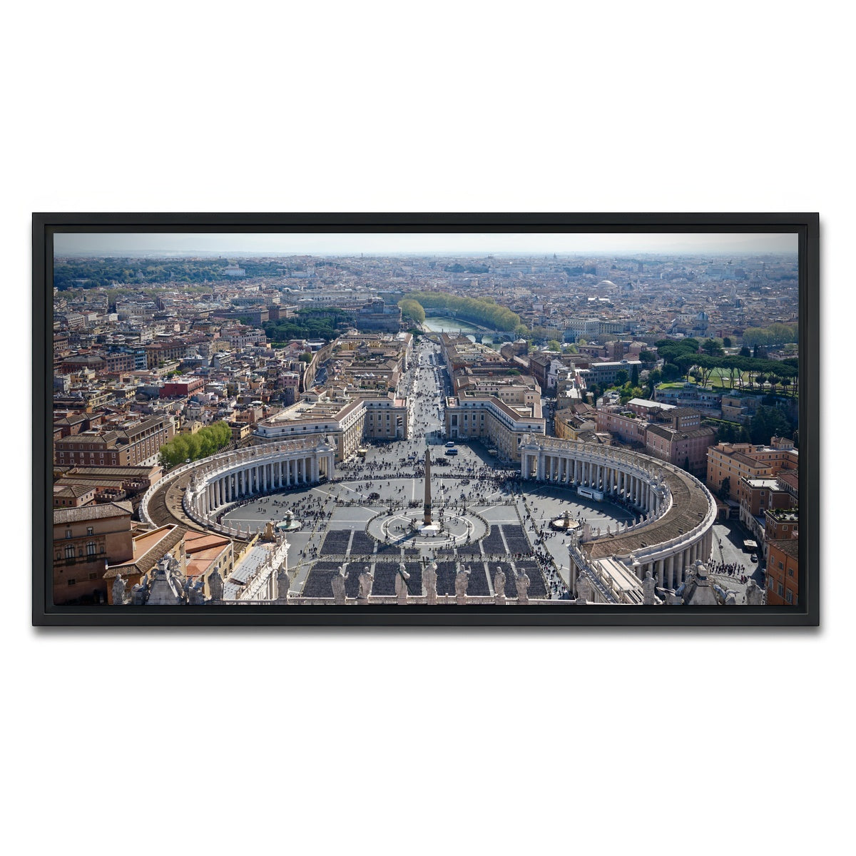 AUTO-MOCKUP WHITE | Vatican City | 1 Piece | Black Framed Canvas | group=2x1