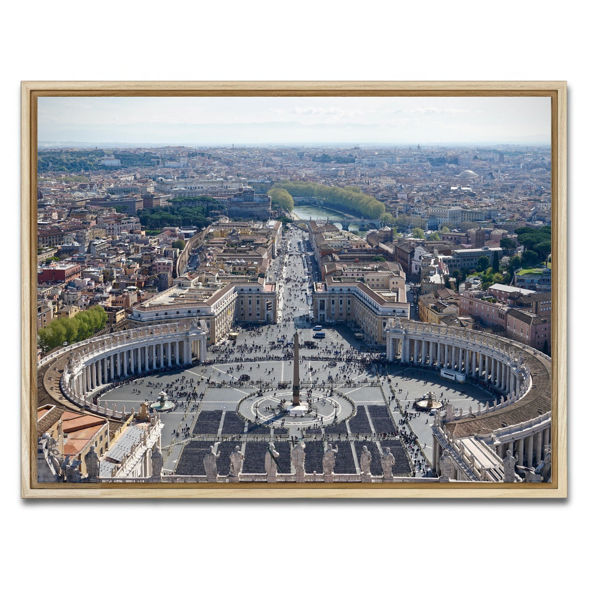 AUTO-MOCKUP WHITE | Vatican City | 1 Piece | Natural Framed Canvas | group=4x3