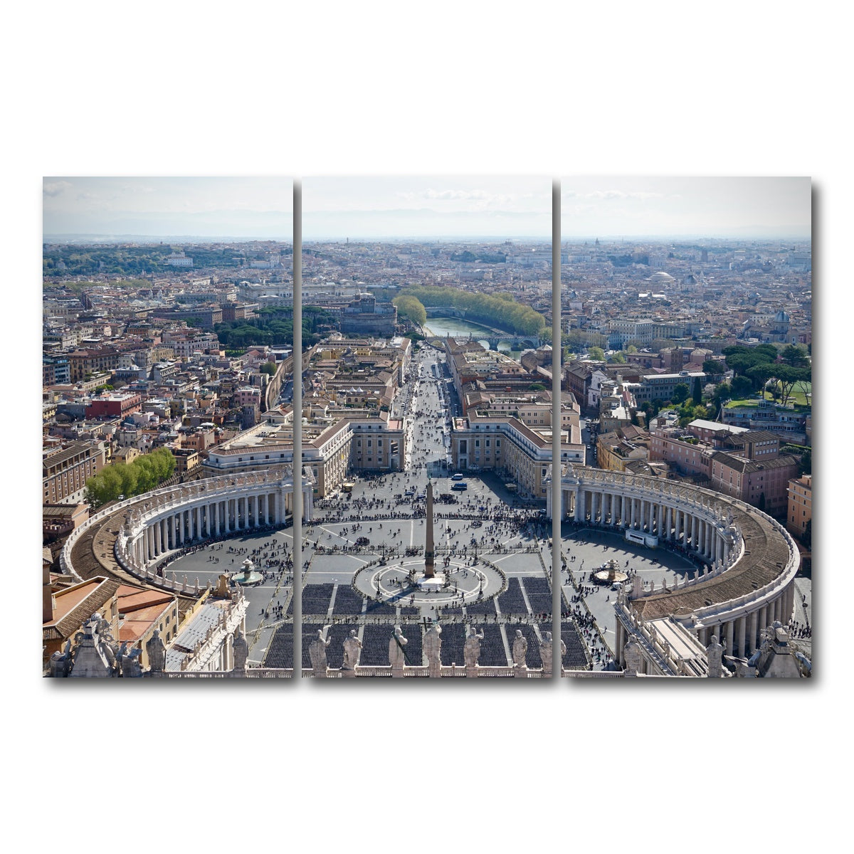 AUTO-MOCKUP WHITE | Vatican City | 3 Piece | Gallery Wrap Canvas | group=12x24