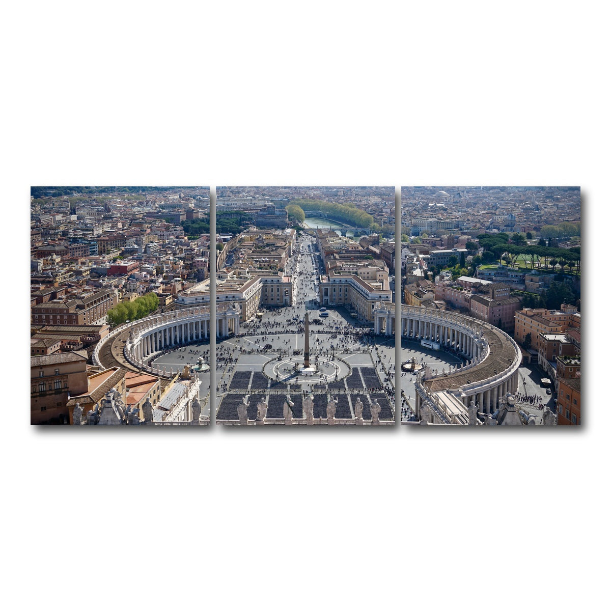 AUTO-MOCKUP WHITE | Vatican City | 3 Piece | Gallery Wrap Canvas | group=18x24
