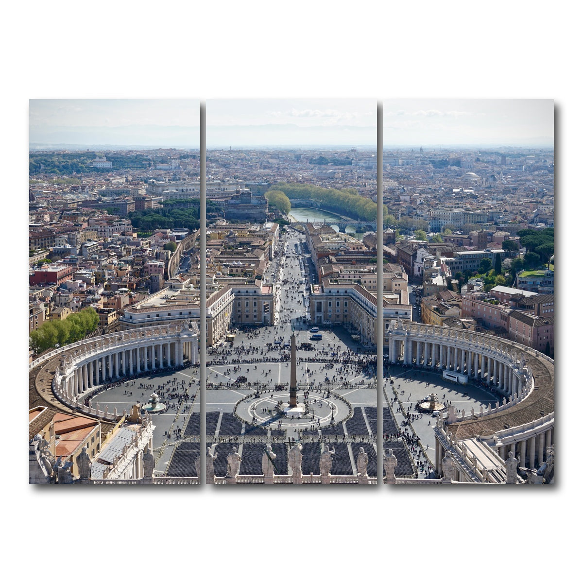 AUTO-MOCKUP WHITE | Vatican City | 3 Piece | Gallery Wrap Canvas | group=8x18