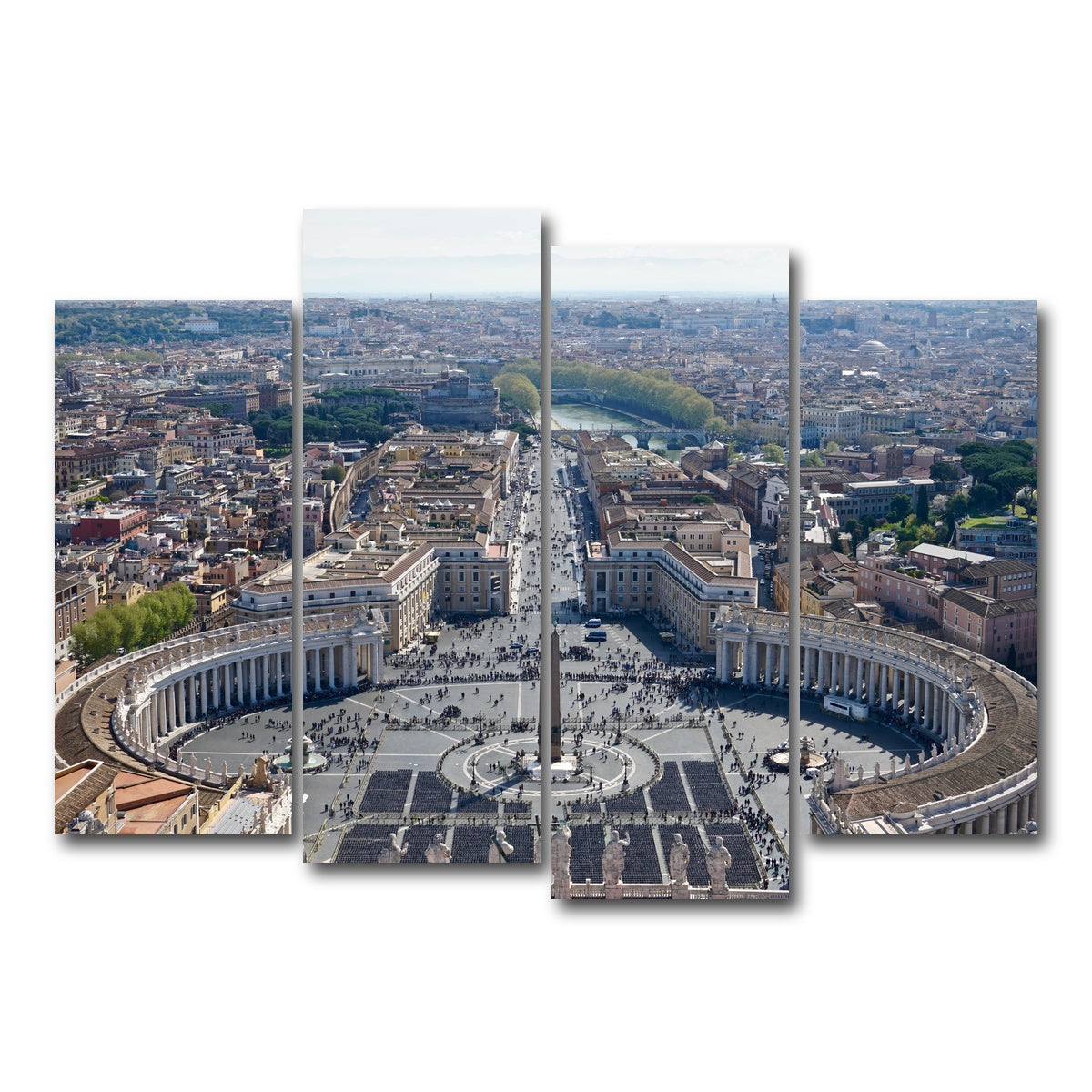 AUTO-MOCKUP WHITE | Vatican City | 4 Piece | Gallery Wrap Canvas | group=4_normal