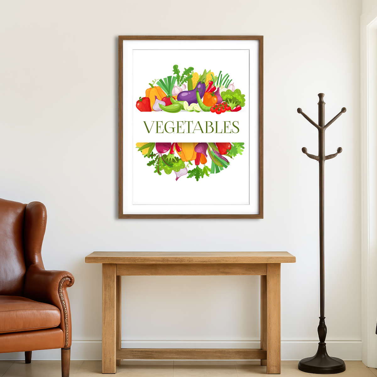 AUTO-MOCKUP ROOM | Vegetables Wall Art