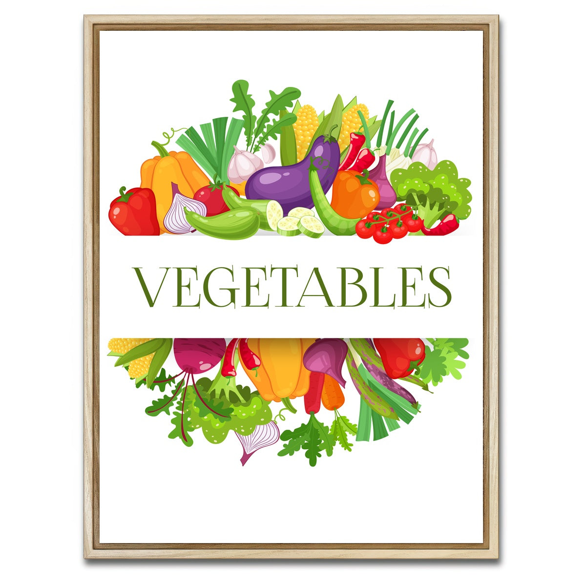 AUTO-MOCKUP WHITE | Vegetables | 1 Piece | Natural Framed Canvas | group=3x4