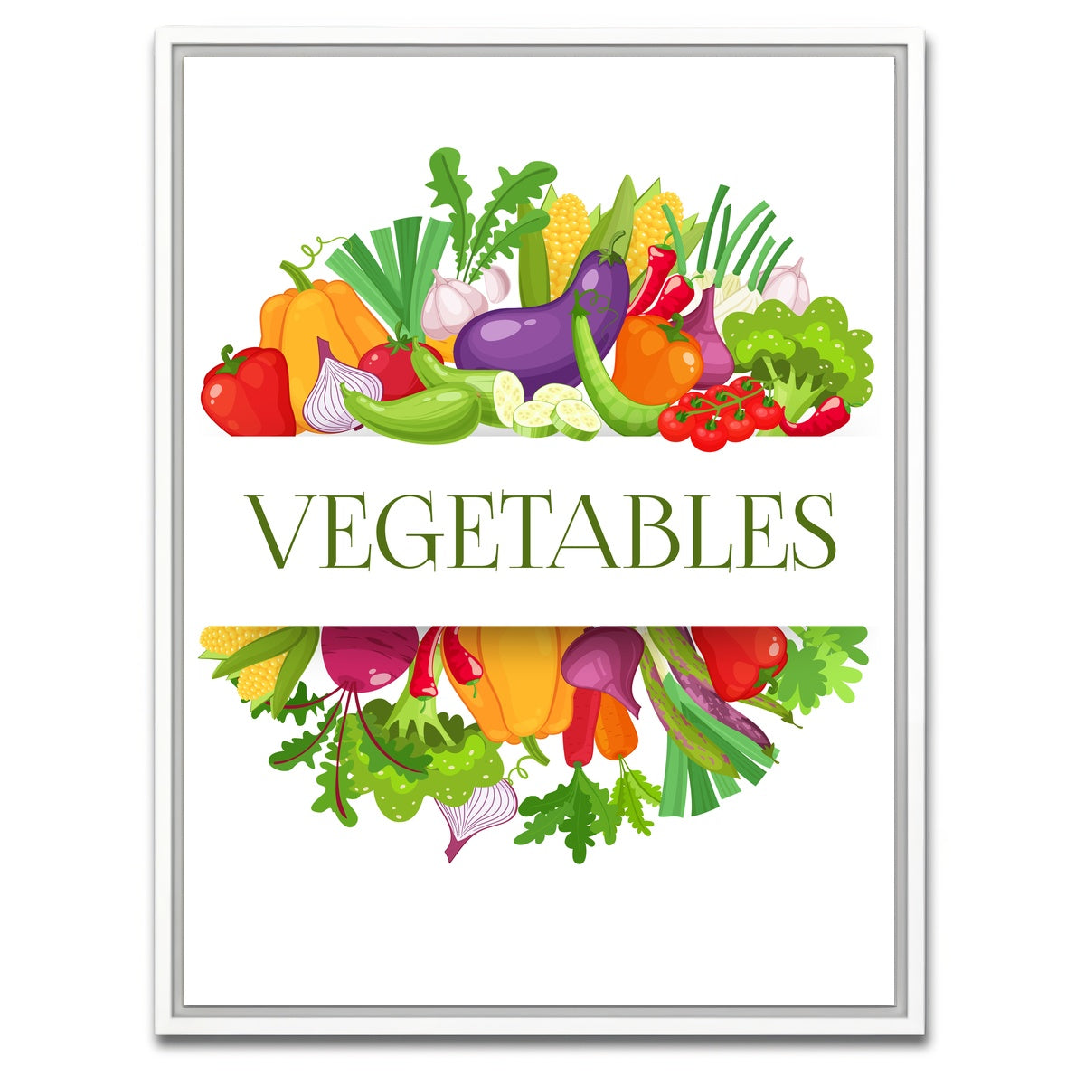 AUTO-MOCKUP WHITE | Vegetables | 1 Piece | White Framed Canvas | group=3x4