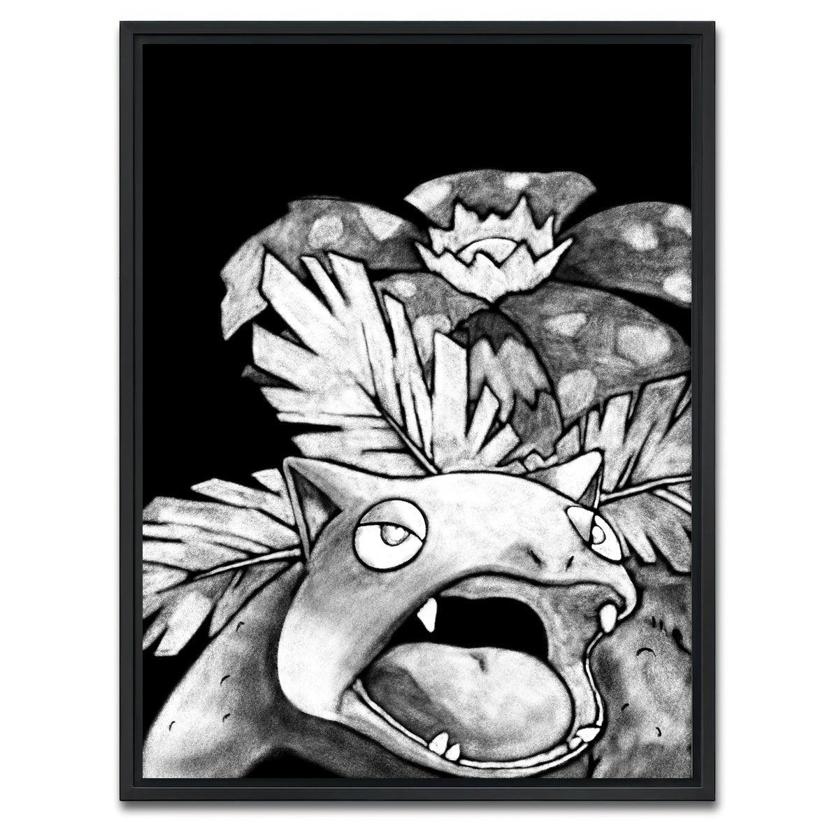 AUTO-MOCKUP WHITE | Venasaur | 1 Piece | Black Framed Canvas | group=3x4