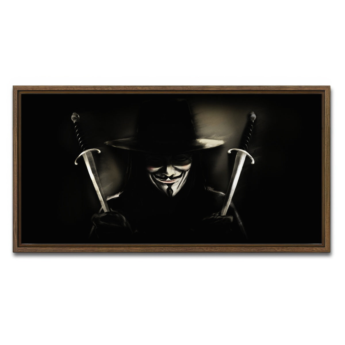 AUTO-MOCKUP WHITE | Vendetta | 1 Piece | Walnut Framed Canvas | group=2x1