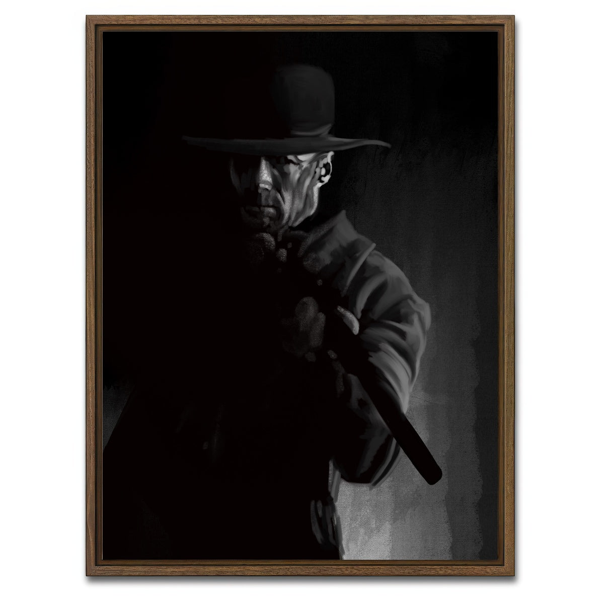 AUTO-MOCKUP WHITE | Vengeance | 1 Piece | Walnut Framed Canvas | group=3x4