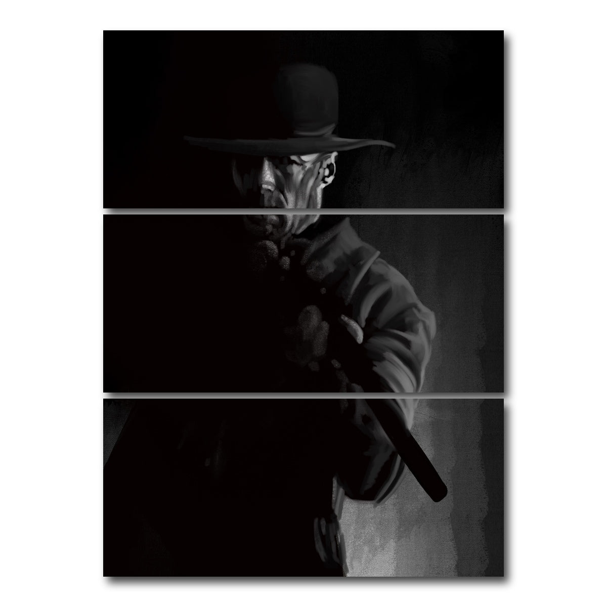 AUTO-MOCKUP WHITE | Vengeance | 3 Piece | Gallery Wrap Canvas | group=8x18_stacked